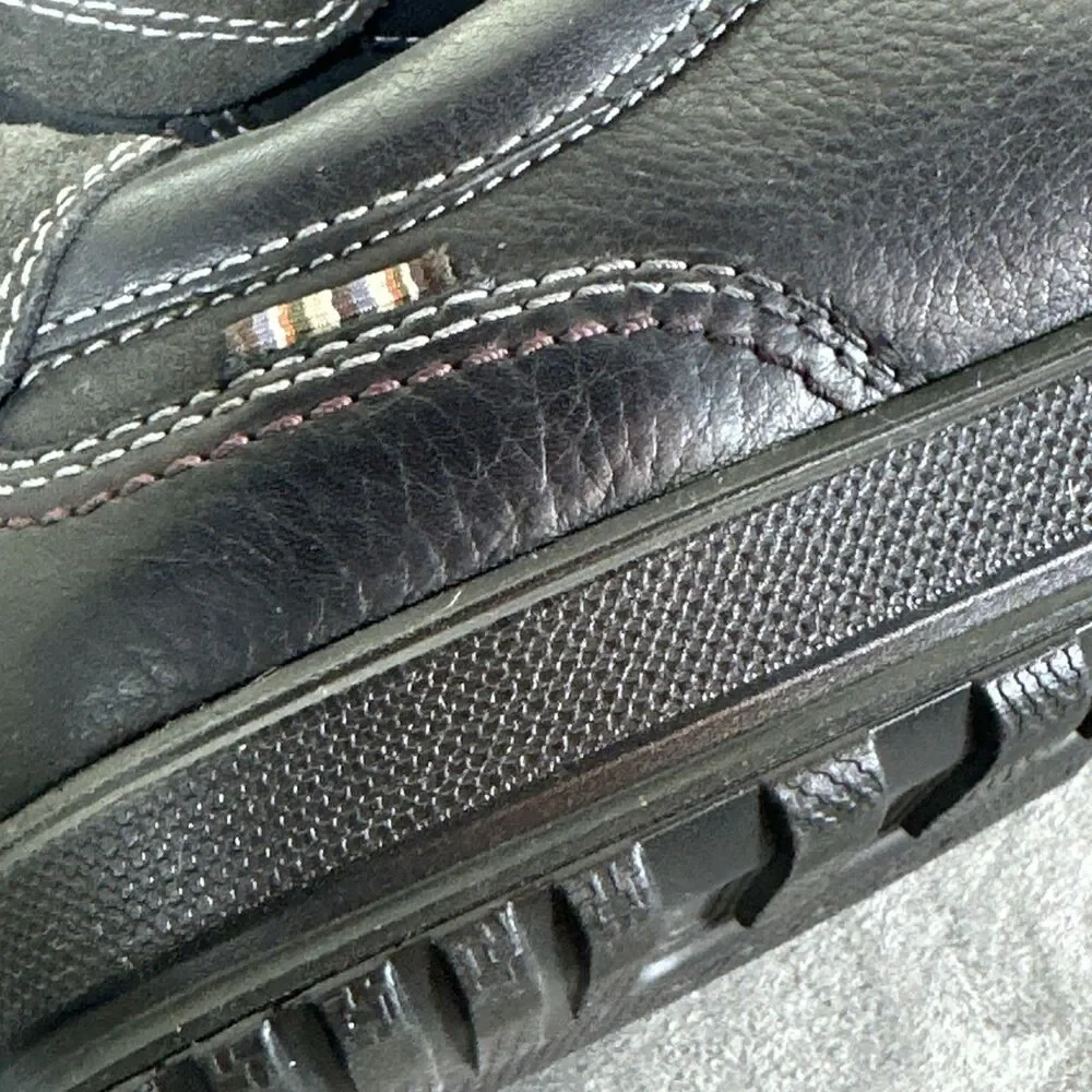 ECCO Men’s Black Sneakers 46 Leather Comfort Shoes 12 M